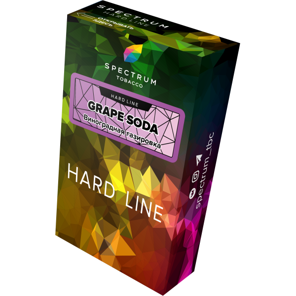 Табак Spectrum Hard grape soda 40 грамм в Томске
