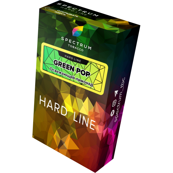 Табак Spectrum Hard green pop 40 грамм в Томске
