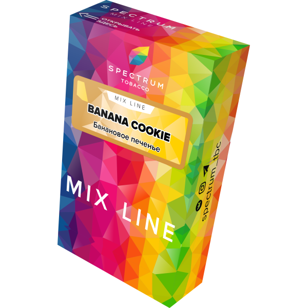 Табак Spectrum Mix Line Banana Cookie 40 грамм в Томске