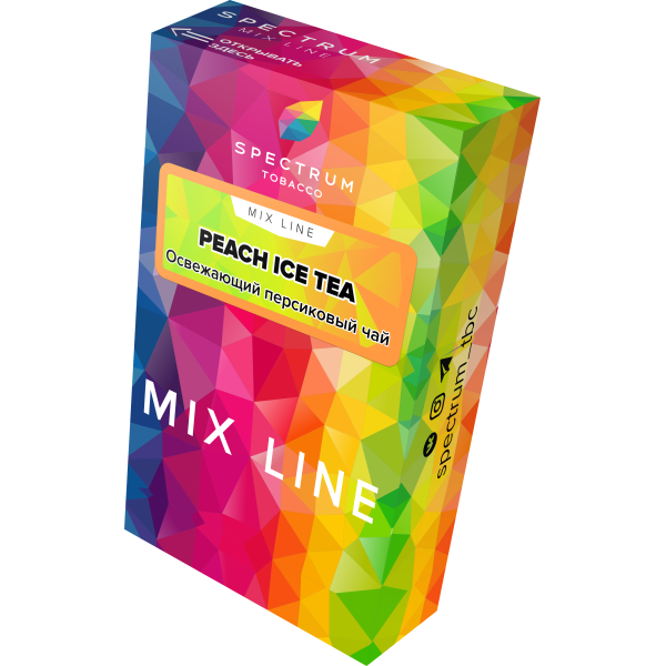 Табак Spectrum Mix Line Peach Ice Tea 40 грамм в Томске