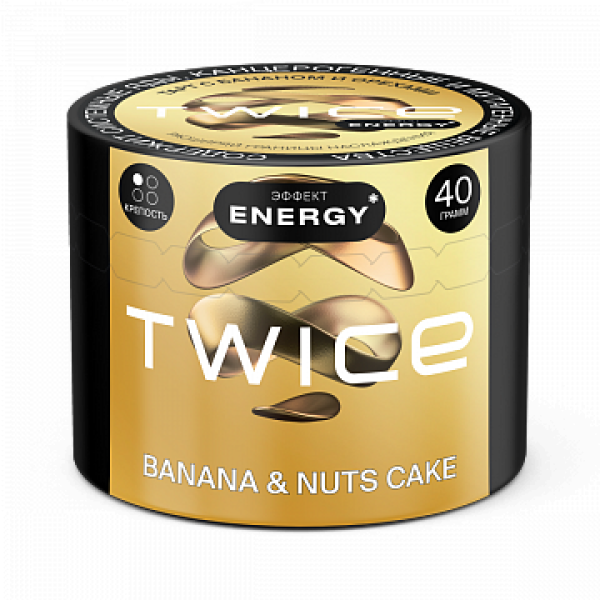 Табак TWICE Banana Nuts Cake (Пирог с бананом и орехами) 40 гр в Томске
