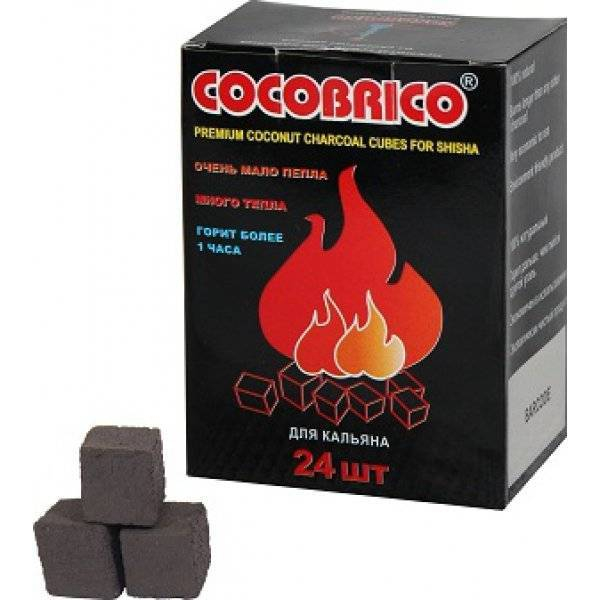 Уголь для кальяна CocoBrico 24 кубика в Томске