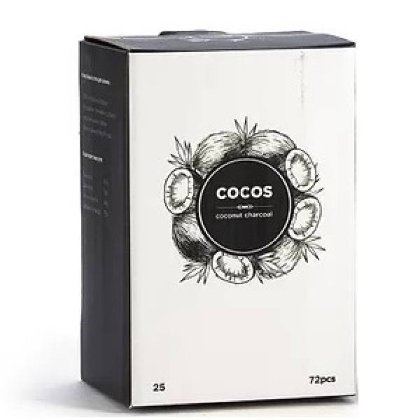 Кокосовый уголь Cocos 25мм для кальяна в Томске