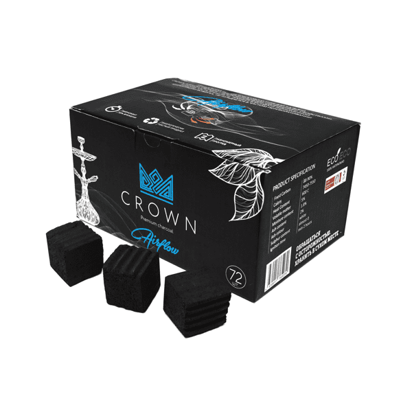 Уголь Crown Airflow Кокосовый 72 Шт (25 Мм) в Томске