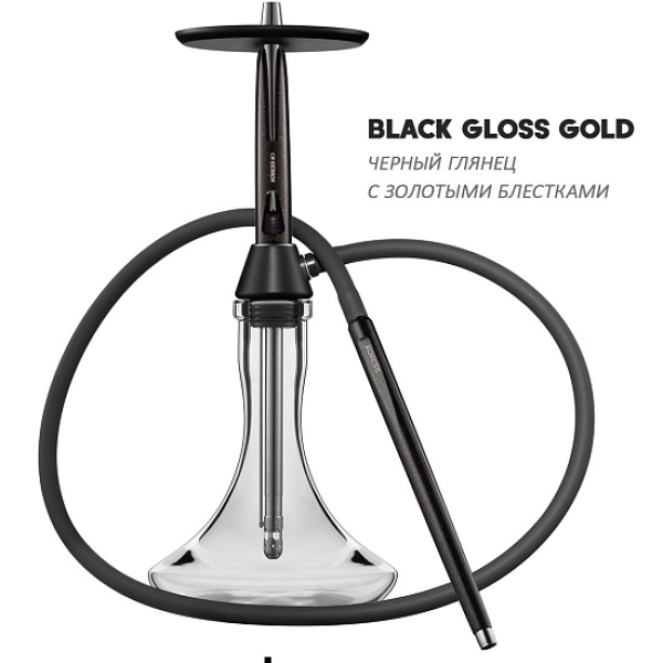 Кальян Koress K3 Black Gloss (Черный,Золотой, 48 см) в Томске