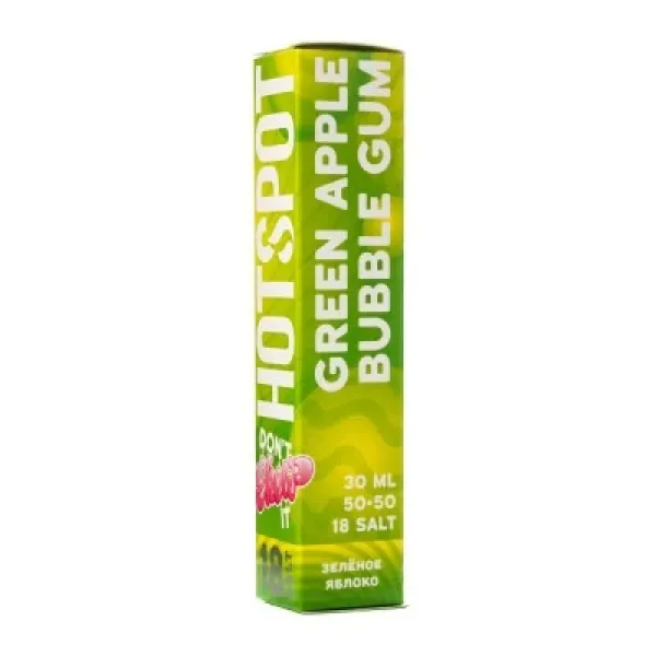 Жидкость HOTSPOT Chow Green Apple Bubble Gum 30 мл в Томске