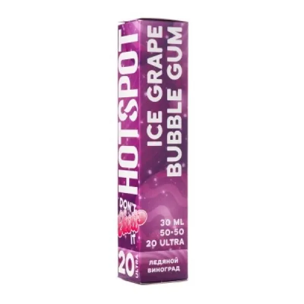 Жидкость HOTSPOT Chow Ultra Ice Grape Bubble Gum 30 мл в Томске