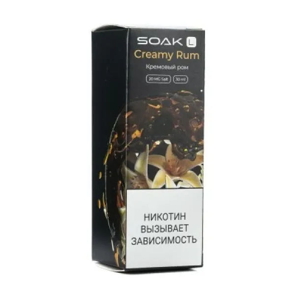 Жидкость SOAK L Creamy Rum 30 мл в Томске