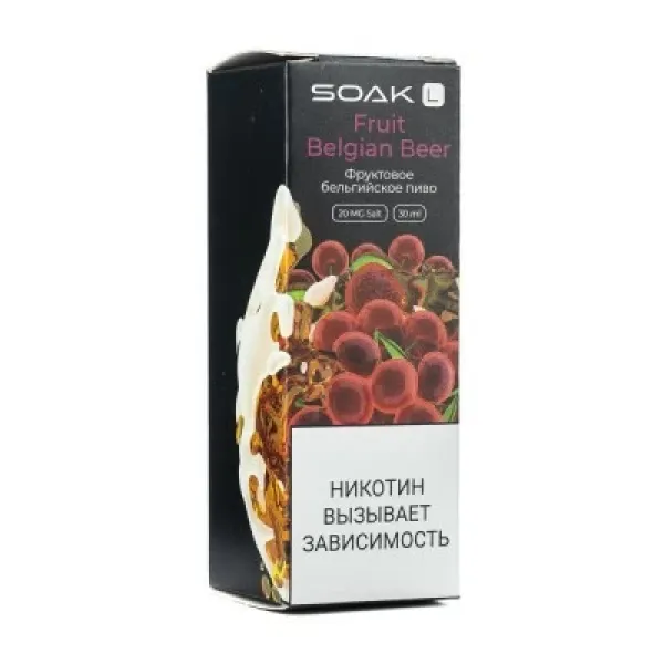 Жидкость SOAK L Fruit Belgian Beer 30 мл в Томске