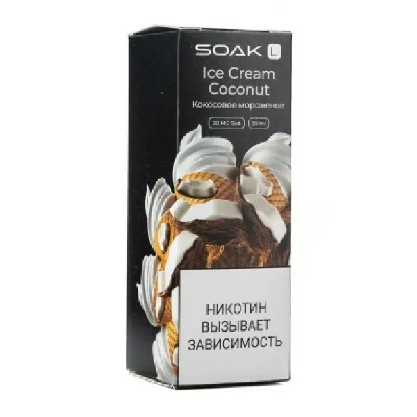 Жидкость SOAK L Ice Cream Coconut 30 мл в Томске