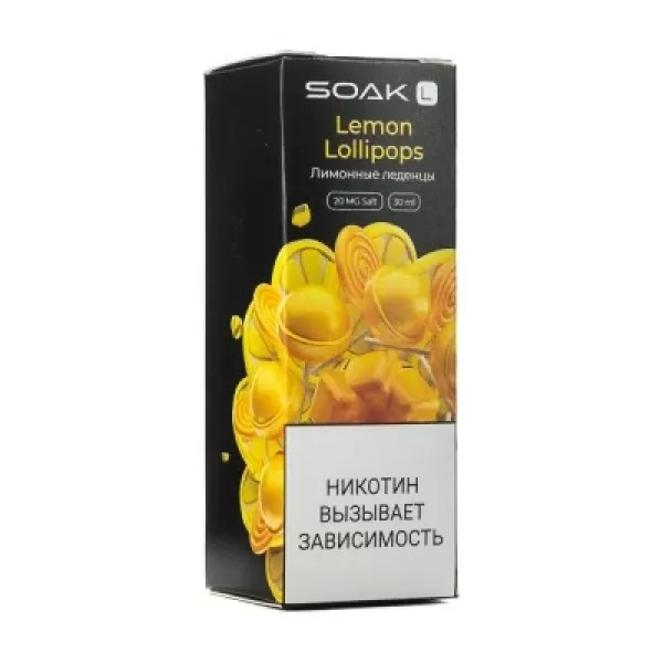 Жидкость SOAK L Lemon Lollipops 30 мл в Томске