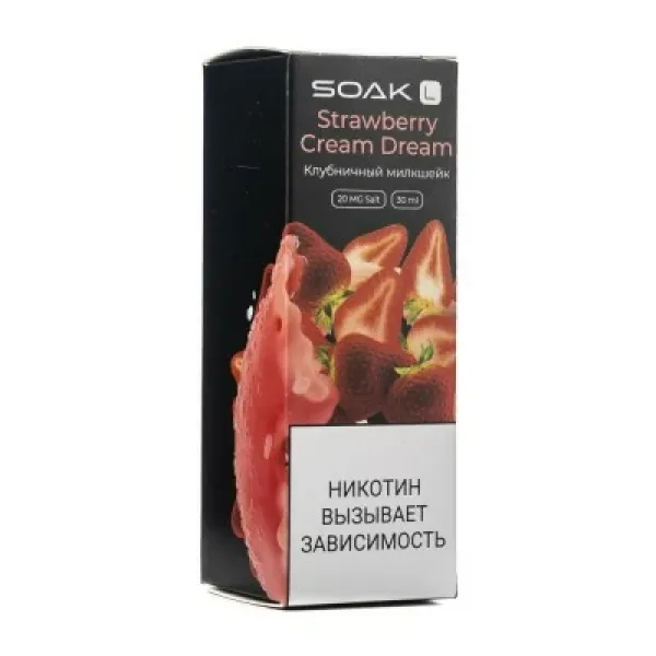 Жидкость SOAK L Strawberry Cream Dream 30 мл в Томске
