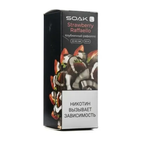 Жидкость SOAK L Strawberry Raffaello 30 мл в Томске