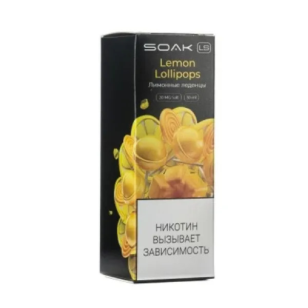 Жидкость SOAK LS Lemon Lollipops 30 мл в Томске
