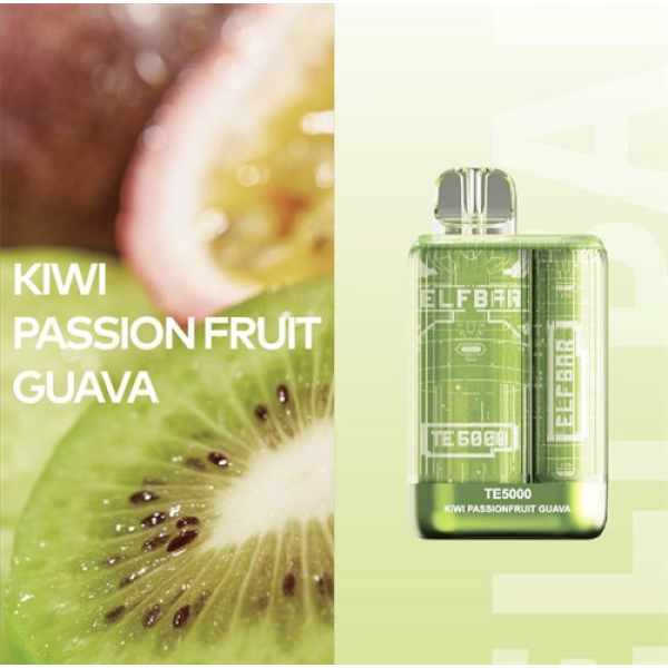 Elfbar TE5000 Kiwi Passion fruit Guava, 5000 тяг в Томске