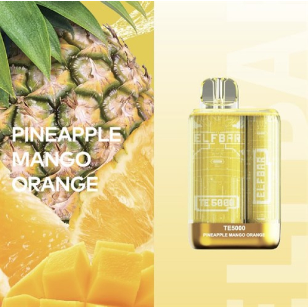 Elfbar TE5000 Pineapple Mango Orange, 5000 тяг в Томске