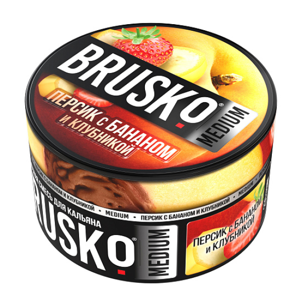 Смесь Brusko Персик с бананом и клубникой 250 гр в Томске