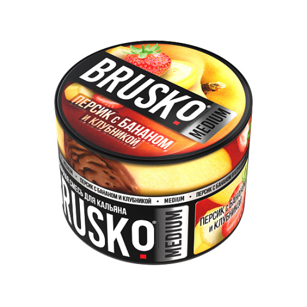 Смесь Brusko Персик с бананом и клубникой 50 гр в Томске