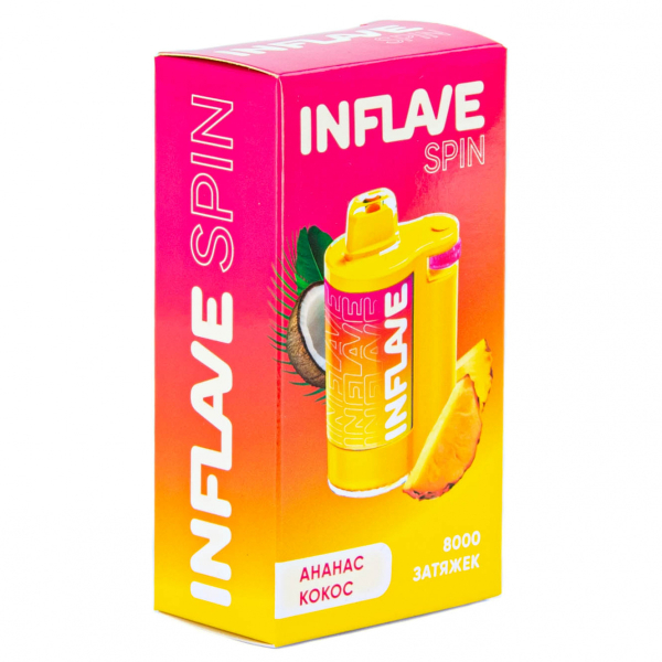 INFLAVE SPIN Ананас кокос (8000 затяжек) в Томске