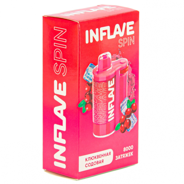 INFLAVE SPIN Клюквенная содовая (8000 затяжек) в Томске