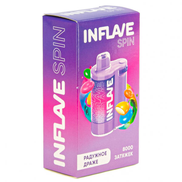 INFLAVE SPIN Радужное драже (8000 затяжек) в Томске
