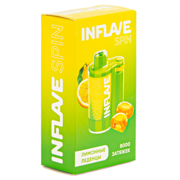 INFLAVE SPIN Лимонные леденцы (8000 затяжек) в Томске