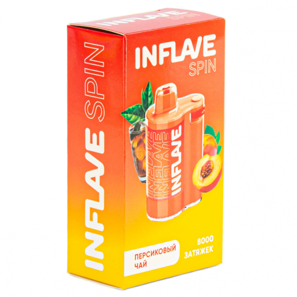 INFLAVE SPIN Персиковый чай (8000 затяжек) в Томске