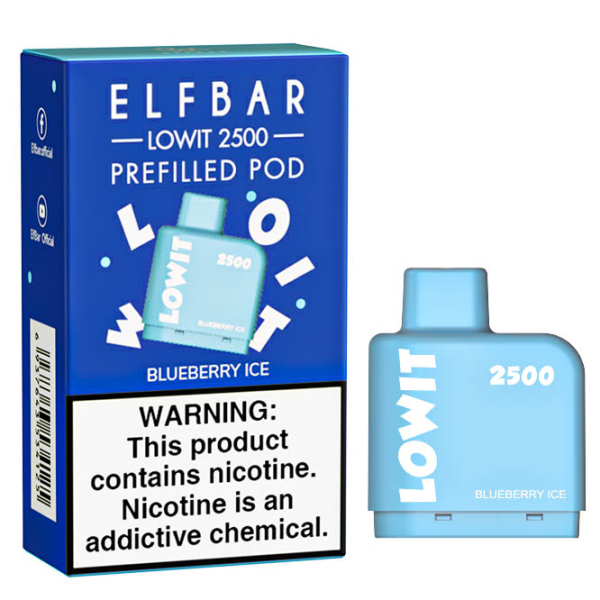 Картридж Elf Bar Lowit 2500 20 мг, 6 мл (Blueberry Ice) в Томске
