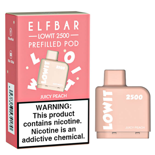 Картридж Elf Bar Lowit 2500 20 мг, 6 мл (Juicy Peach) в Томске