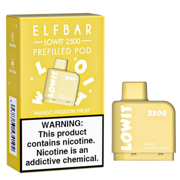 Картридж Elf Bar Lowit 2500 20 мг, 6 мл (Mango Passion Fruit) в Томске