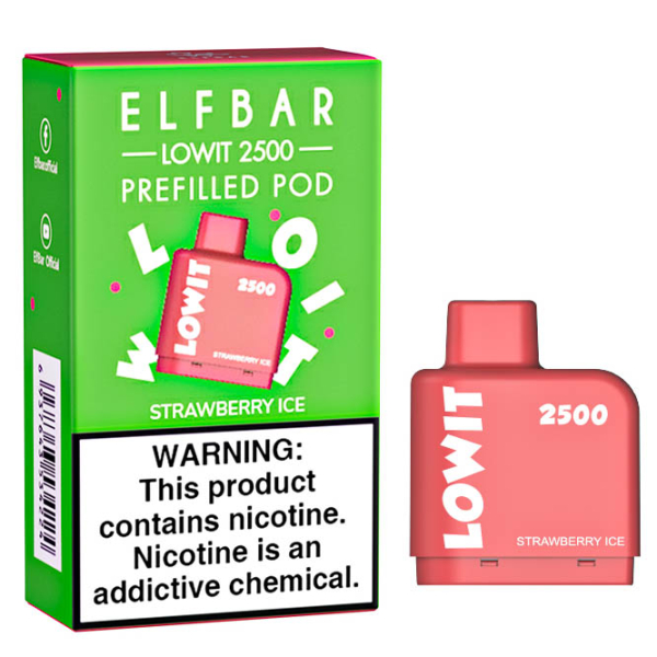 Картридж Elf Bar Lowit 2500 20 мг, 6 мл (Strawberry Ice) в Томске