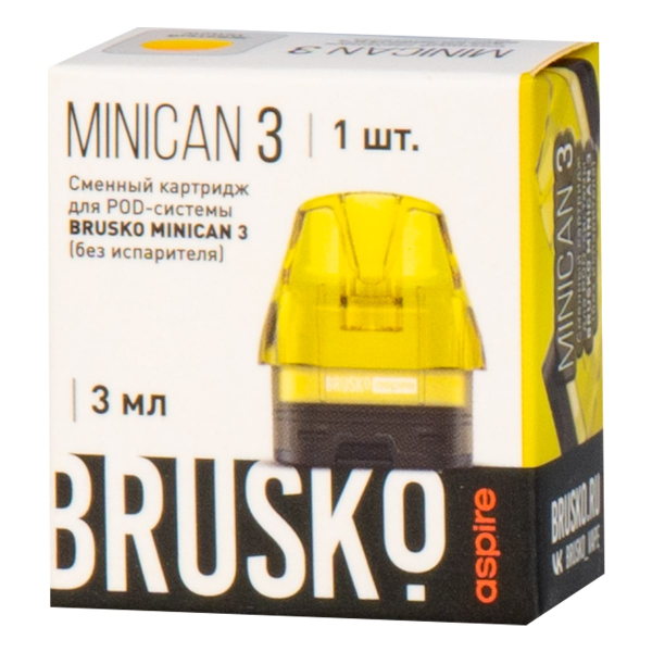 Картридж Brusko Minican 3 жёлтый в Томске