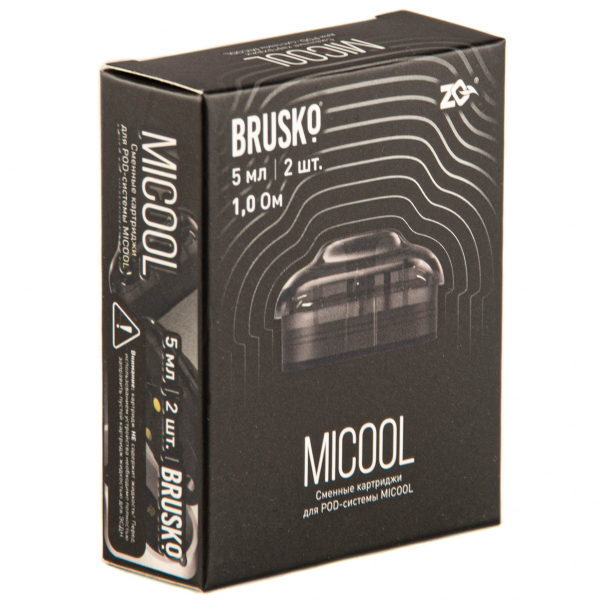 Картридж Brusko Zq Micool 5мл (2шт.) 1.0 в Томске