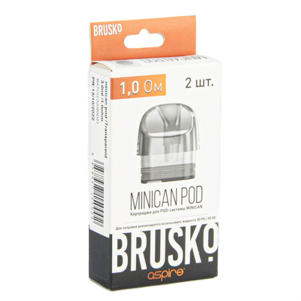 Картридж Brusko Minican прозрачный (2шт.) 0,8 в Томске
