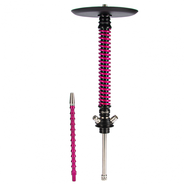 Кальян Mamay Customs Coilovers чёрно-розовый лак   в Томске
