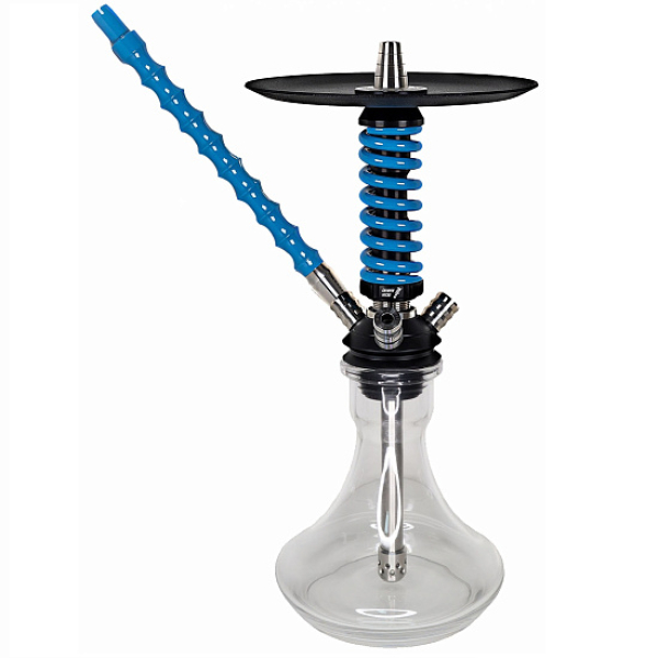 Кальян Mamay Custom Coilovers Micro Черный-Голубой Лак  в Томске