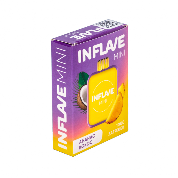 Inflave Mini Ананас Кокос (1000 Затяжек) в Томске