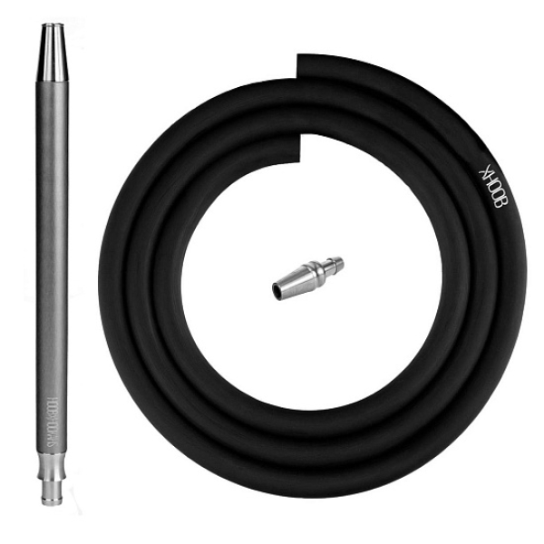 Hoob Smpl Xl Шланг Комплект Black (Черный Шланг, Мундштук, Коннектор Plug) в Томске