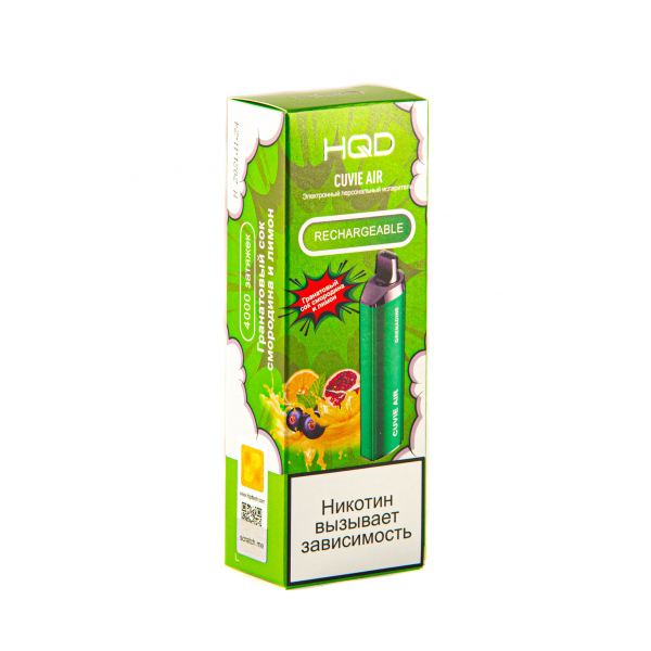 Hqd Cuvie Air Гранатовый Сок, Смородина И Лимон (4000 Затяжек) в Томске