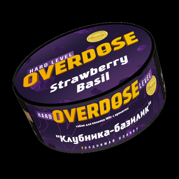 Табак Overdose Strawberry Basil  100 грамм в Томске