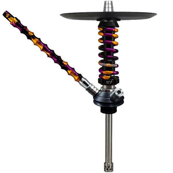 Кальян Mamay Custom Coilovers Micro Черный Пурпурно-Золотой Камуфляж  в Томске
