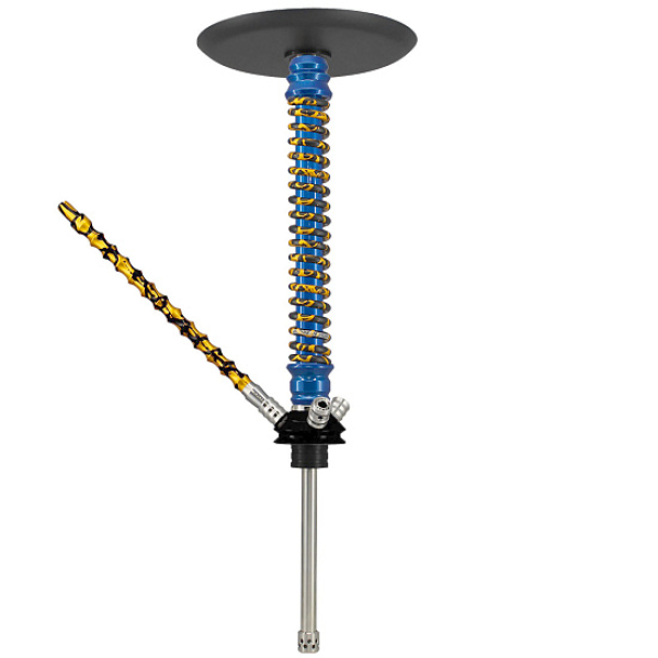 Кальян Mamay Custom V3 №12 Coilovers Голубой Золотой Сплеш  в Томске
