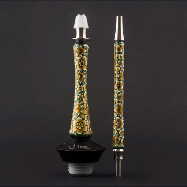 Кальян Union Hookah Sleek Хохлома Зеленый  в Томске