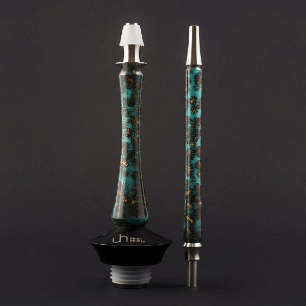 Кальян Union Hookah Sleek Акрил С Шишками Бирюзовый  в Томске