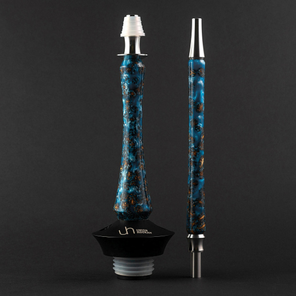 Кальян Union Hookah Sleek Акрил С Шишками Голубой   в Томске