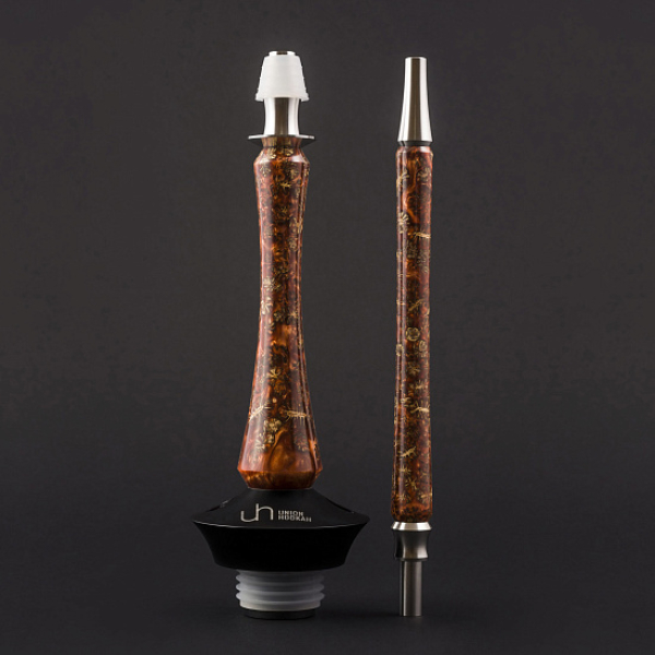 Кальян Union Hookah Sleek Акрил С Шишками Янтарь  в Томске