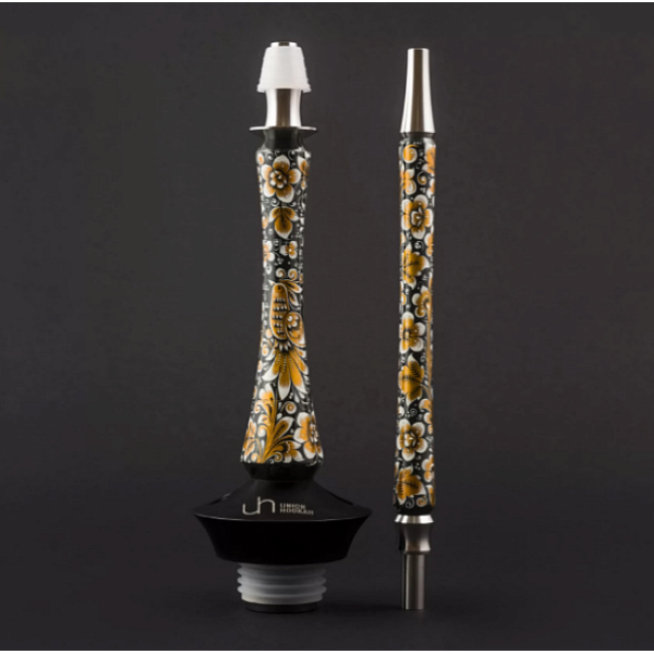 Кальян Union Hookah Sleek Хохлома Черный  в Томске