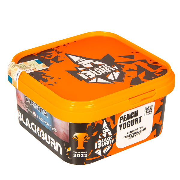 Табак Burn Black Peach Yogurt  200 грамм в Томске