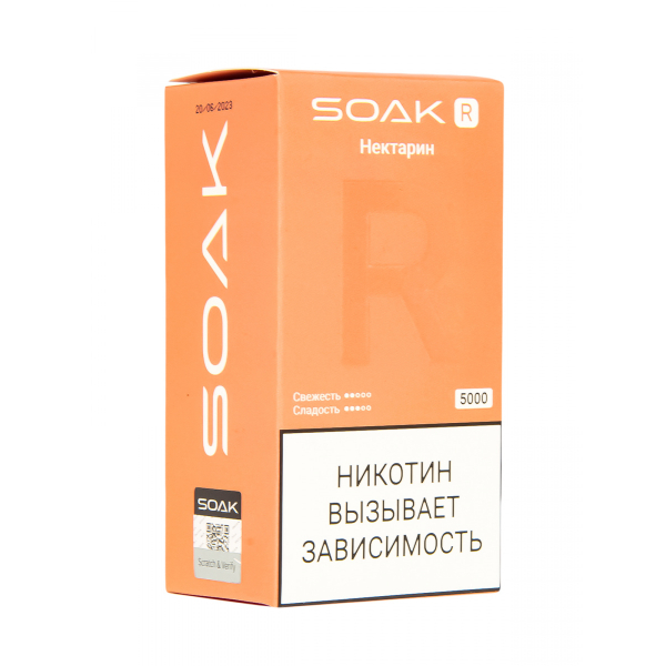 Soak R Нектарин 5000 Затяжек в Томске