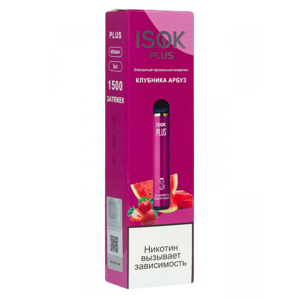 Isok Plus Клубника Арбуз (1500 Затяжек) в Томске